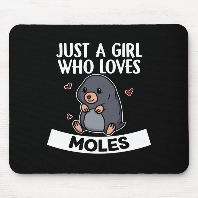 Nur ein Mädchen, das Niedliche Mole-Kostüme Liebe Mousepad (Vorne)