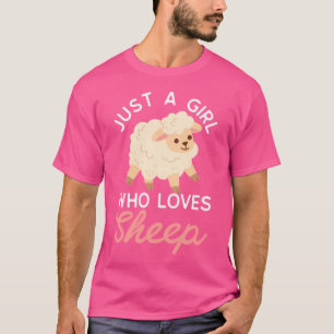 Nur ein Mädchen, das Niedliche Schafe Liebe T-Shirt