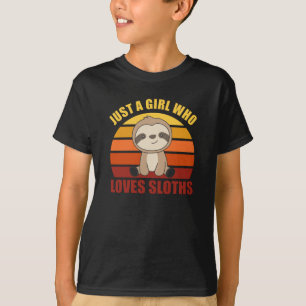 Nur ein Mädchen, das Niedliche Tiere für Mädchen L T-Shirt