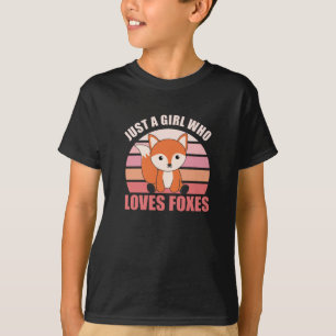 Nur ein Mädchen, das Niedliche Tiere für Mädchen L T-Shirt