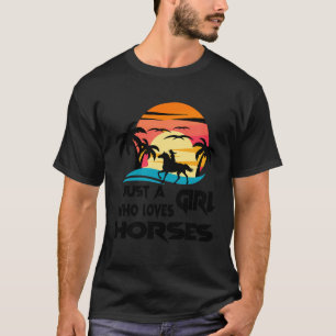 Nur ein Mädchen, das Niedliches Design Liebe Schön T-Shirt