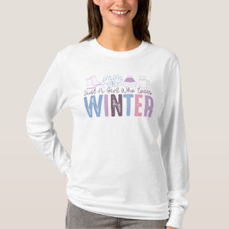 Nur ein Mädchen, das Niedliches saisonales Design  T-Shirt