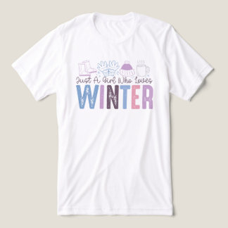 Nur ein Mädchen, das Niedliches saisonales Design Tri-Blend Shirt