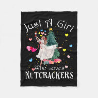 Nur ein Mädchen, das Nussknacker liebt, lustiger B