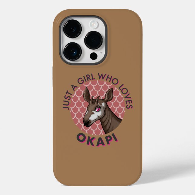 Nur ein Mädchen, das Okapi Lieben, Okapi Obsession Case-Mate iPhone Hülle (Rückseite)
