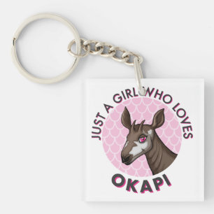 Nur ein Mädchen, das Okapi Lieben, Okapi Obsession Schlüsselanhänger