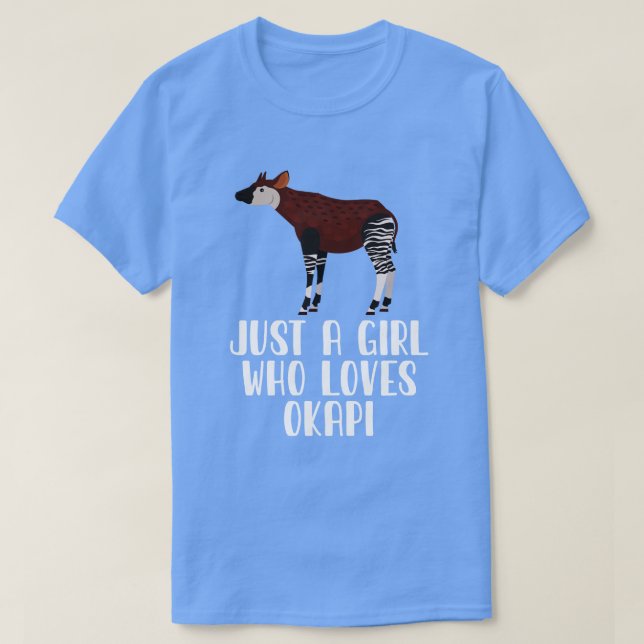 Nur ein Mädchen, das Okapi Lieben T-Shirt (Design vorne)