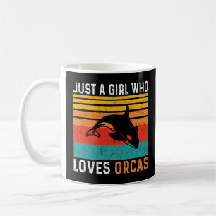 Nur ein Mädchen, das Orcas 2024 Liebe Kaffeetasse