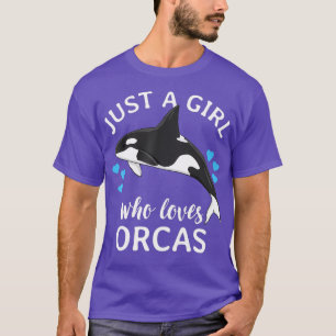 Nur ein Mädchen, das Orcas Killer Wale Sea Liebe T-Shirt