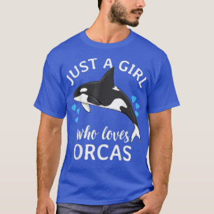 Nur ein Mädchen, das Orcas Killer Wale Sea Ocea Li T-Shirt
