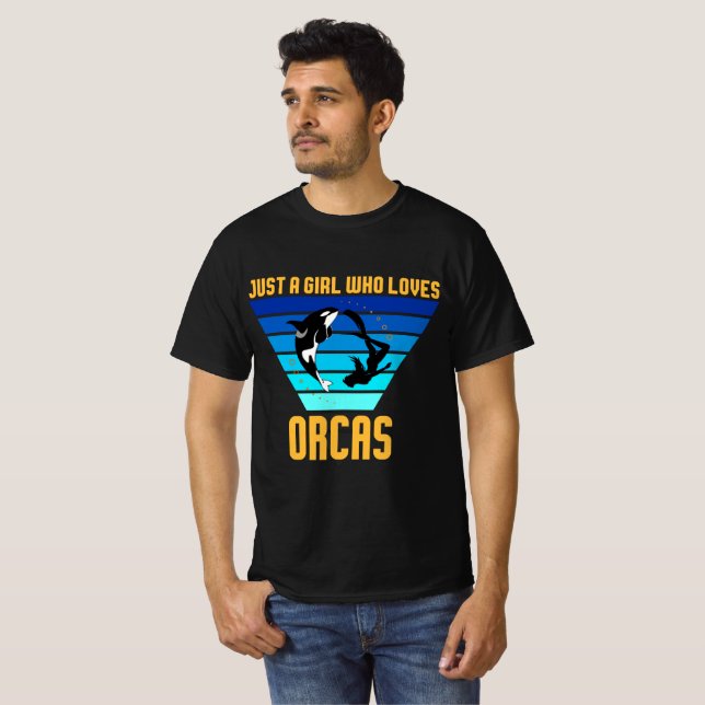 Nur ein Mädchen, das Orcas Liebe T-Shirt (Vorne ganz)