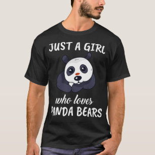 Nur ein Mädchen, das Panda-Bären Liebe 2 T-Shirt
