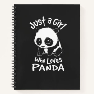 Nur ein Mädchen, das Panda Lieben Notizbuch