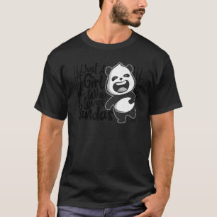 Nur ein Mädchen, das Pandas-Tier für Frauen Liebe T-Shirt
