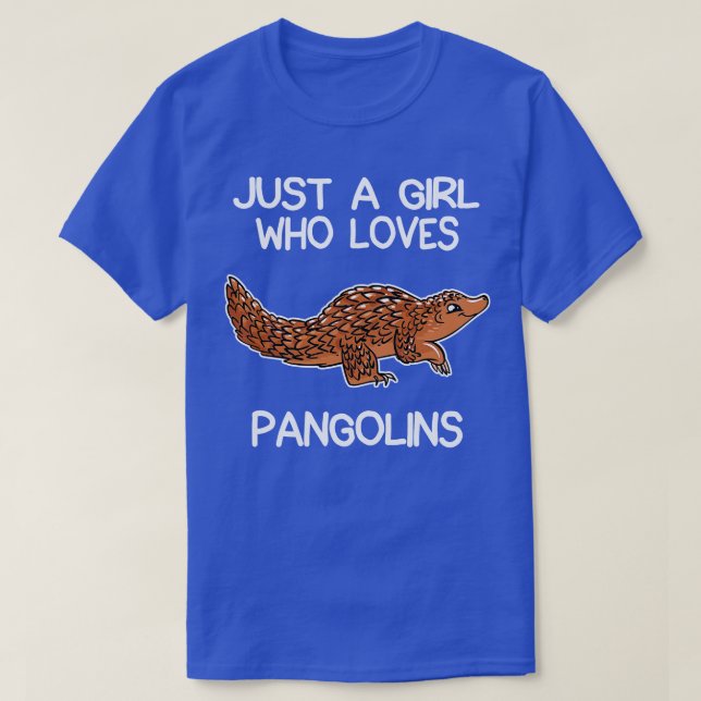 Nur ein Mädchen, das Pangolins Liebe 2 T-Shirt (Design vorne)