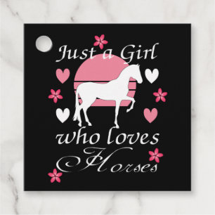 Nur ein Mädchen, das Pferde in Rosa liebt     Geschenkanhänger