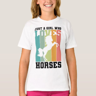 Nur ein Mädchen, das Pferde Liebe PferdeGirl T-Shirt