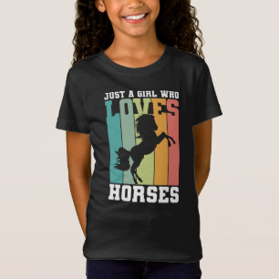 Nur ein Mädchen, das Pferde Liebe   PferdeGirl T-Shirt