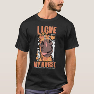 Nur ein Mädchen, das Pferde Liebe, Pferderennen fü T-Shirt