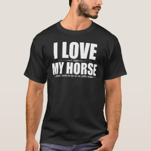 Nur ein Mädchen, das Pferde Liebe, Pferderennen fü T-Shirt