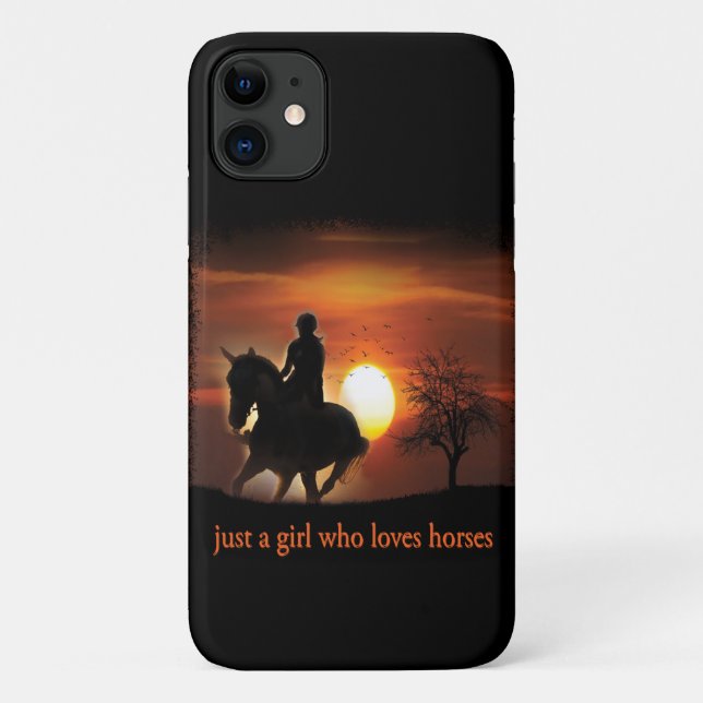nur ein Mädchen, das Pferde Lieben Case-Mate iPhone Hülle (Rückseite)
