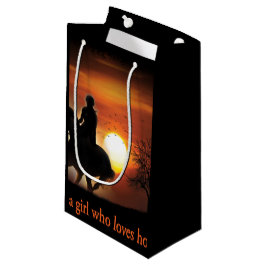 nur ein Mädchen, das Pferde Lieben Kleine Geschenktüte