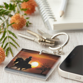 nur ein Mädchen, das Pferde Lieben Schlüsselanhänger