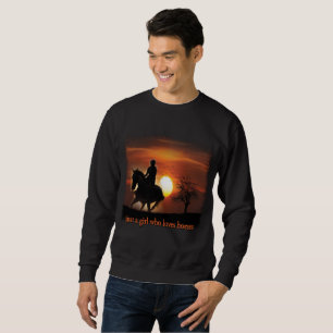 nur ein Mädchen, das Pferde Lieben Sweatshirt