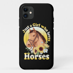 Nur ein Mädchen, das Pferde liebende Mädchen reite Case-Mate iPhone Hülle