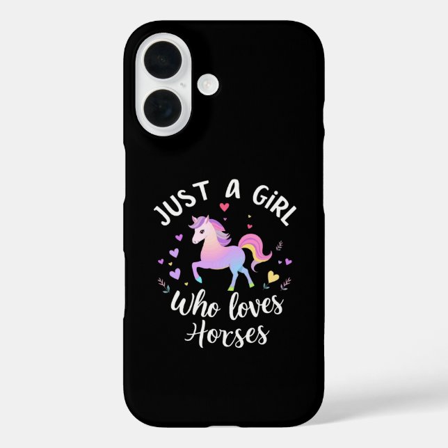 Nur ein Mädchen, das Pferde liebt Case-Mate iPhone Hülle (Rückseite)