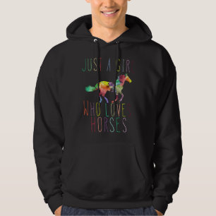 Nur ein Mädchen, das Pferde liebt Reiten Liebe Hoodie