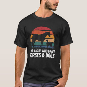 Nur ein Mädchen, das Pferde und Hunde liebt, Outdo T-Shirt
