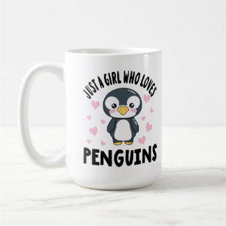 Nur ein Mädchen, das Pinguine Liebe Kaffeetasse
