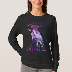 Nur ein Mädchen, das Pitbull Lieben T-Shirt