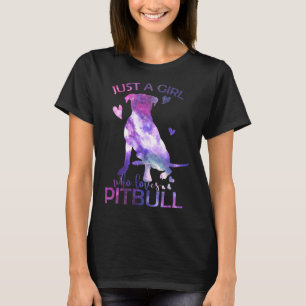 Nur ein Mädchen, das Pitbull Lieben T-Shirt