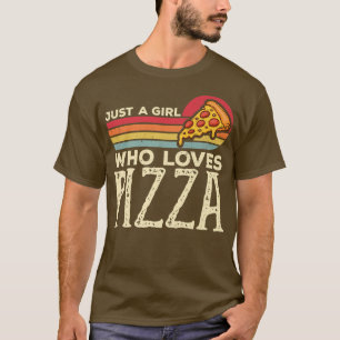 Nur ein Mädchen, das Pizza Vintag Pizza Baker Fett T-Shirt