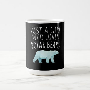 Nur ein Mädchen, das Polar Bears Animal Lover Verwandlungstasse
