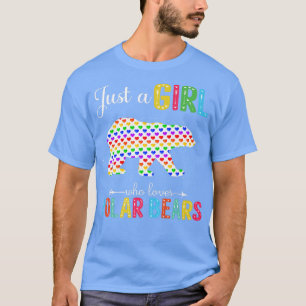 Nur ein Mädchen, das Polar Bears Liebe Pattern Pol T-Shirt