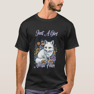 Nur ein Mädchen, das Polarfüchse liebt T-Shirt