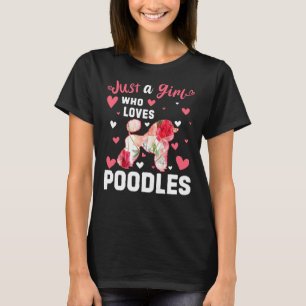 Nur ein Mädchen, das Poodles Liebe T-Shirt