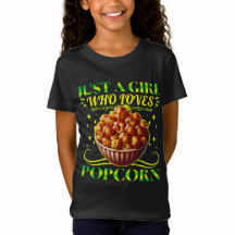 Nur ein Mädchen, das Popcorn Liebe