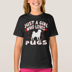 Nur ein Mädchen, das Pugs liebt T-Shirt
