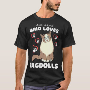 Nur ein Mädchen, das Ragdolls Lieben Niedliche Kit T-Shirt
