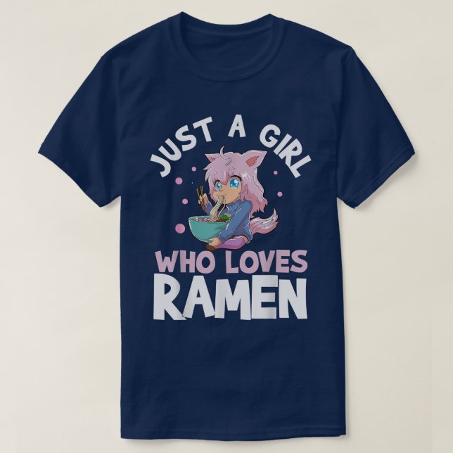 Nur ein Mädchen, das Ramen660 Liebe T-Shirt (Design vorne)