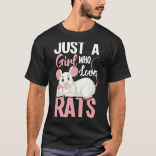 Nur ein Mädchen, das Rats Lieben - Rat Whisperer R T-Shirt