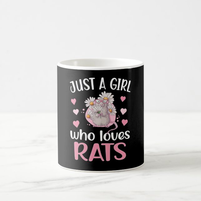 Nur ein Mädchen, das Rats Rats Mama Liebe Geschenk Kaffeetasse (Mittel)