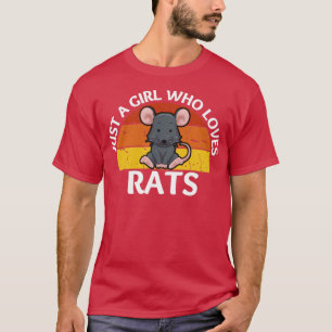 Nur ein Mädchen, das Ratten Liebe T-Shirt