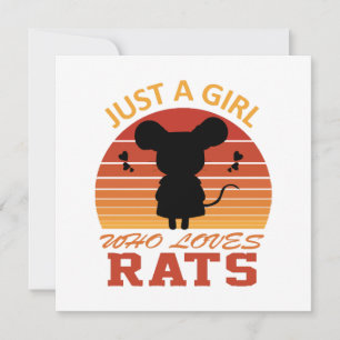 Nur ein Mädchen, das Ratten liebt