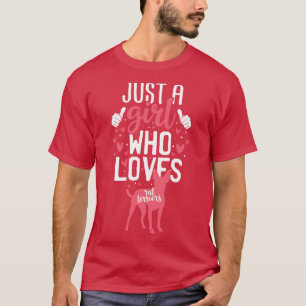 Nur ein Mädchen, das Ratten Terrier Lieben T-Shirt