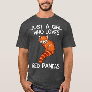 Nur ein Mädchen, das Red Pandas Geschenk Red Panda T-Shirt